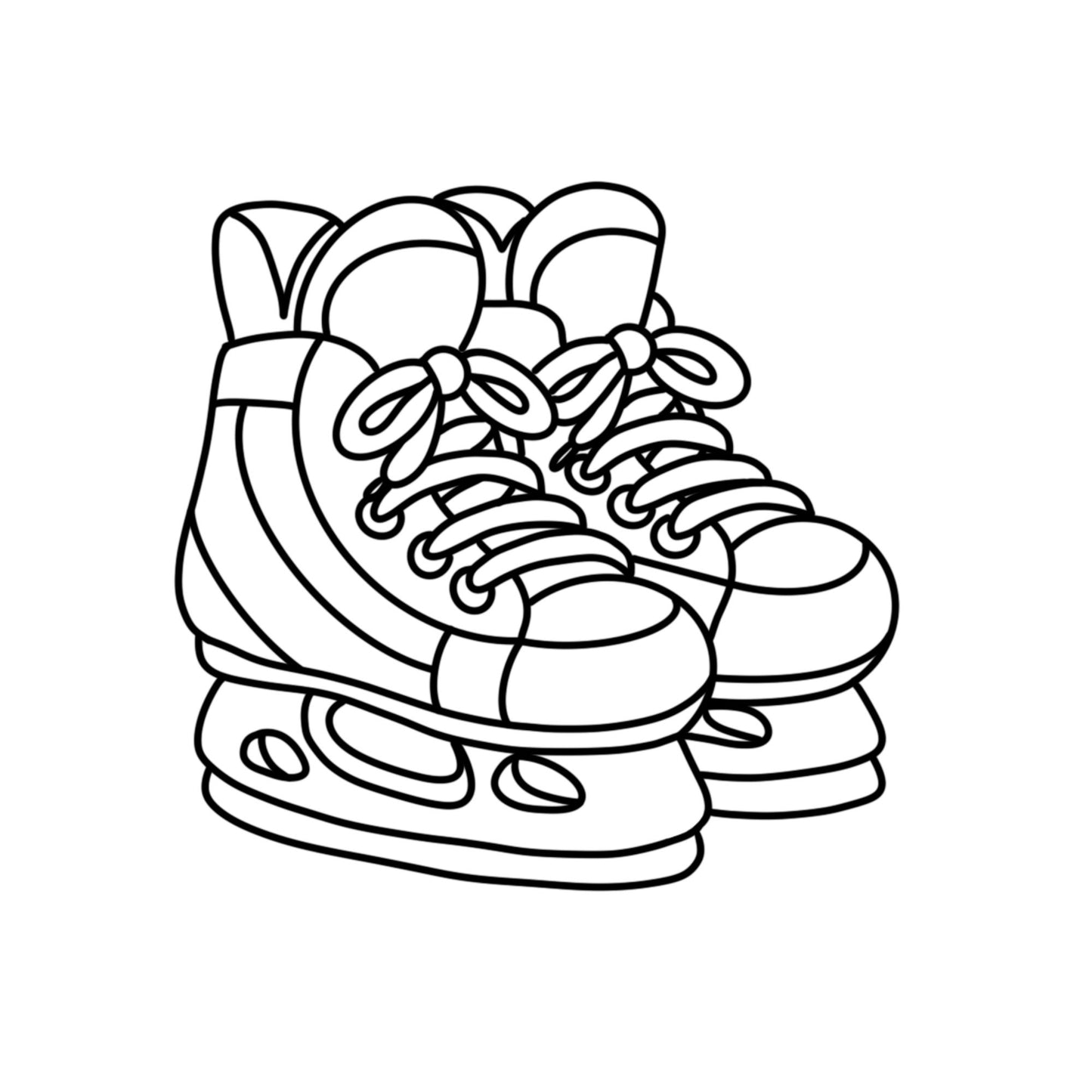 Let's Play Hockey: Bold & Easy Sports Coloring Book for Kids & Adults