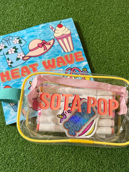 Summer Bundle - LIMITED Sota Pop Bag + Heat Wave + 12 Biyano Markers + Custom Sota Pop Stickers