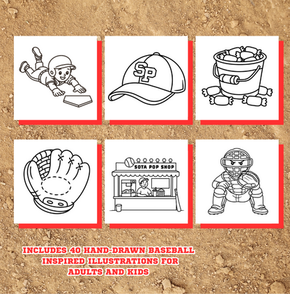 Baseball Bundle - LIMITED Baseball bag + Town Ball book + Markers + Stickers & more!