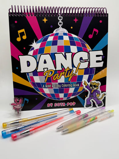 Dance Party! A Bold and Groovy Coloring Book