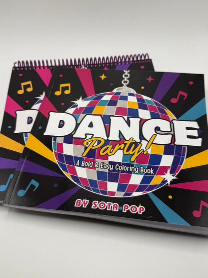 Dance Party! A Bold and Groovy Coloring Book