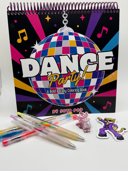 Dance Party! A Bold and Groovy Coloring Book