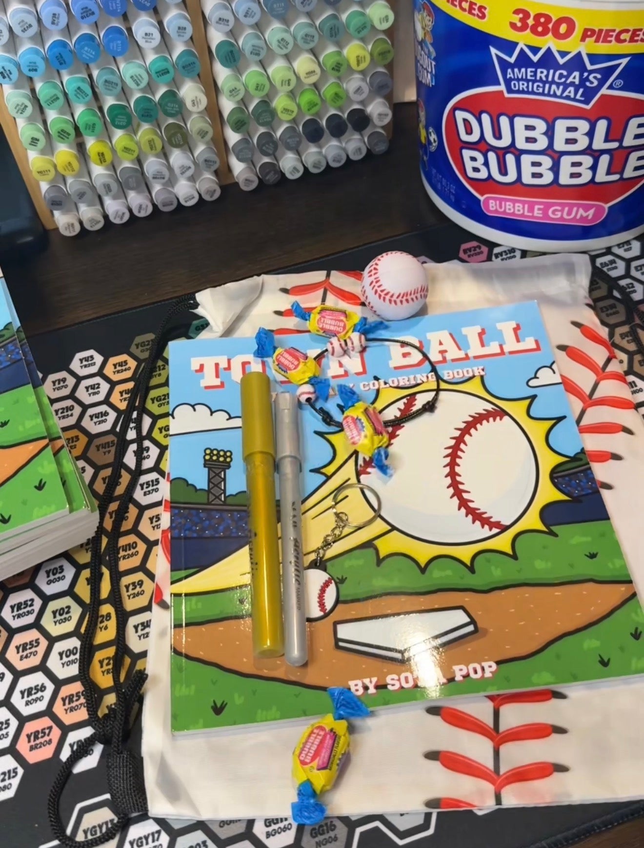 Baseball Bundle - LIMITED Baseball bag + Town Ball book + Markers + Stickers & more!