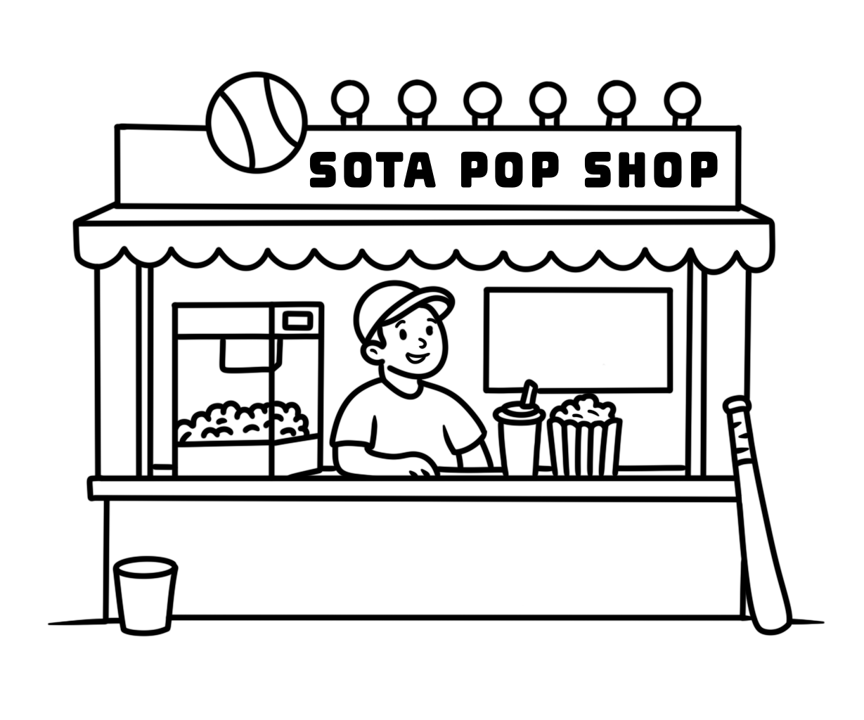 Town Ball: Bood & Easy Baseball Coloring Book
