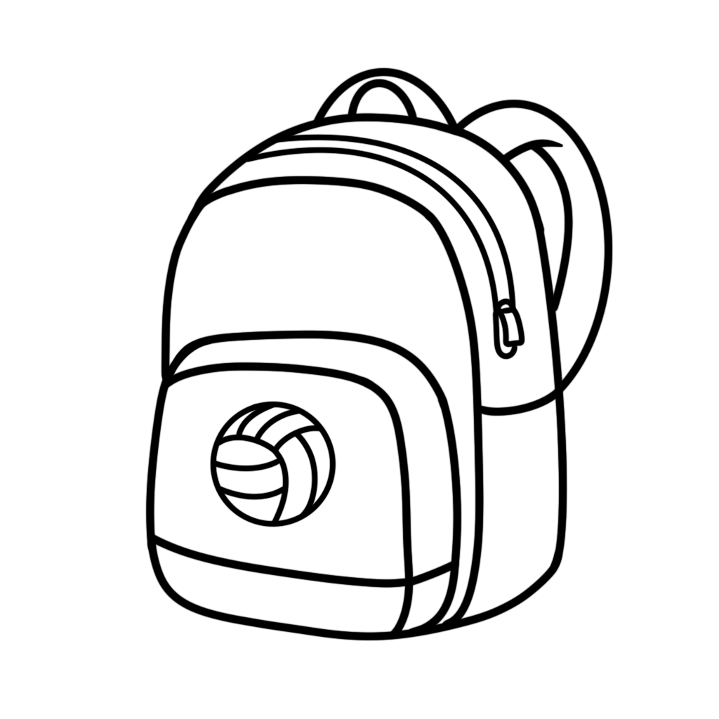 Serving Looks: Bood & Easy Volleyball Coloring Book
