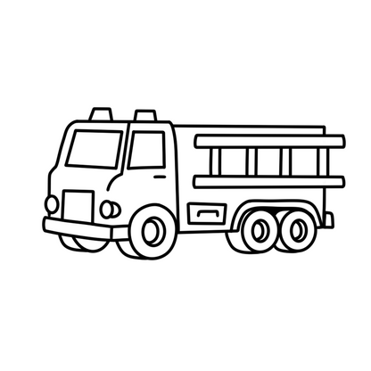 Tools N’ Trucks: Bood & Easy Coloring Book
