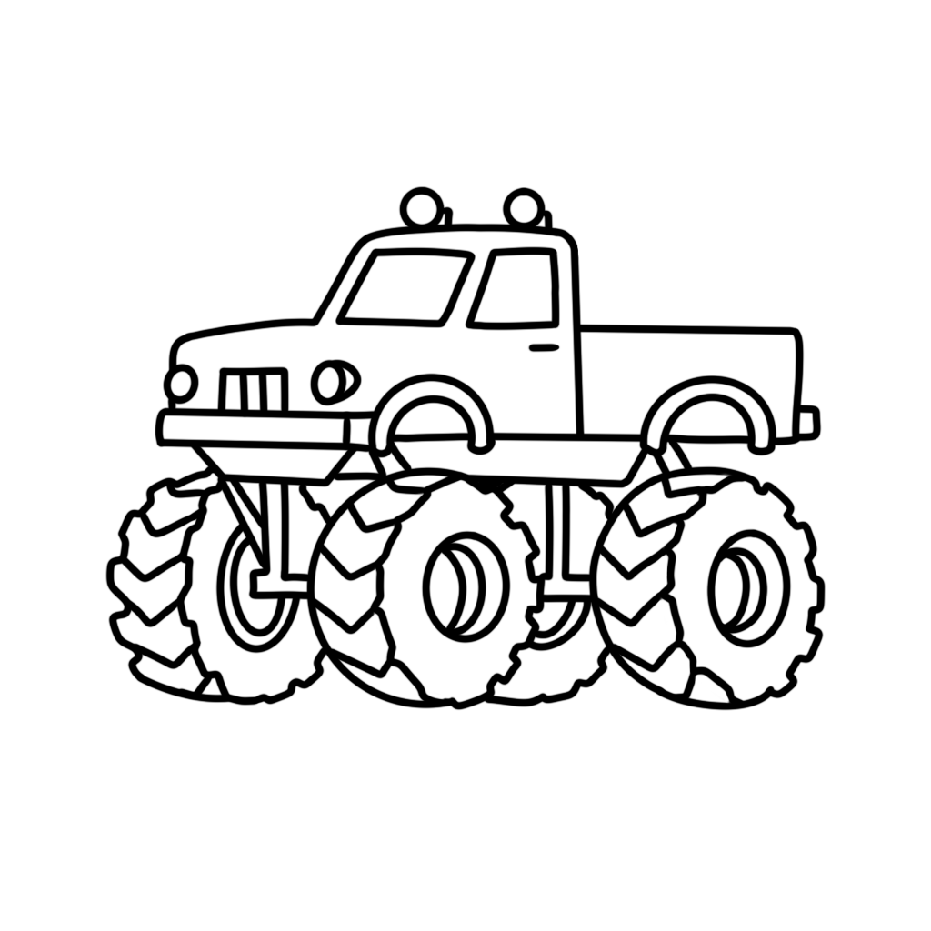 Tools N’ Trucks: Bood & Easy Coloring Book