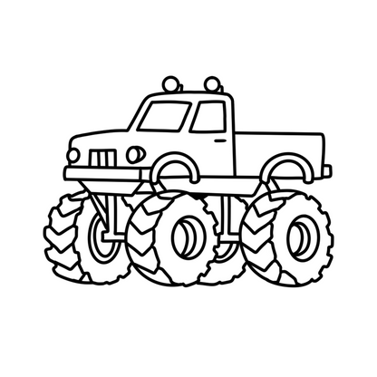 Tools N’ Trucks: Bood & Easy Coloring Book