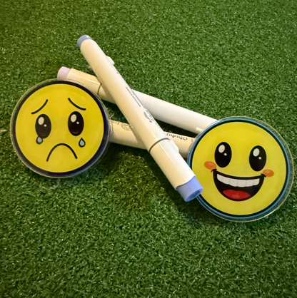Happy & Sad Double-Sided XL Page Clip