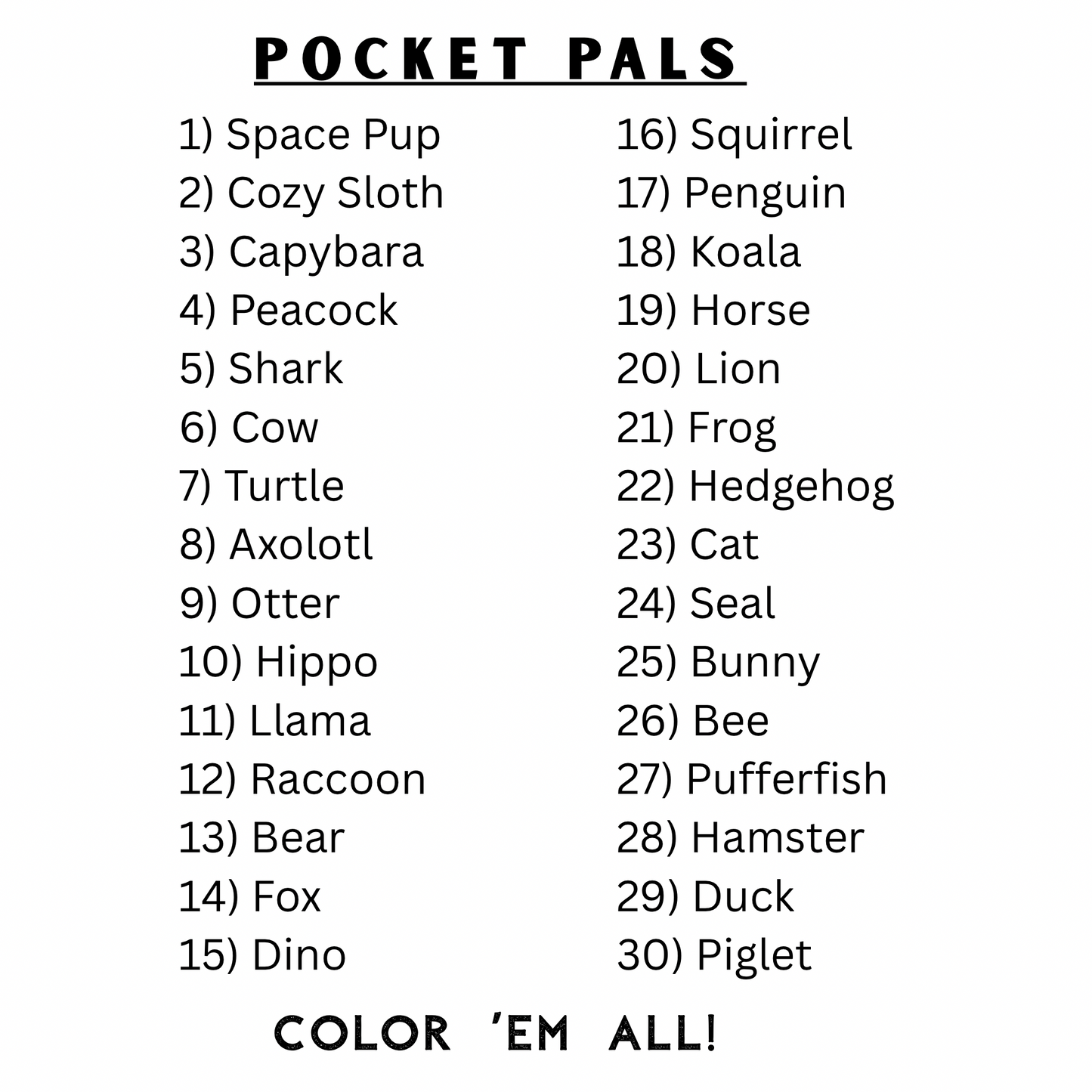 Pocket Pals