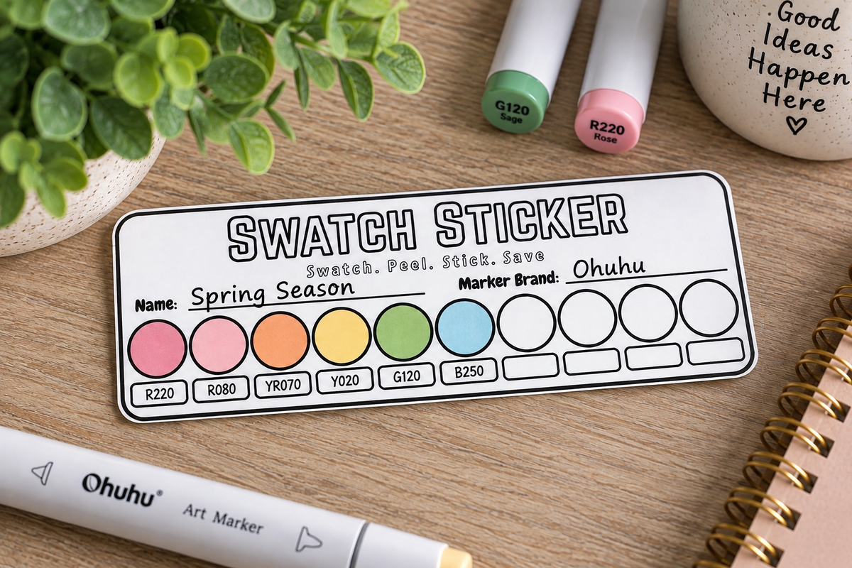 Swatch Stickers (5 pack)