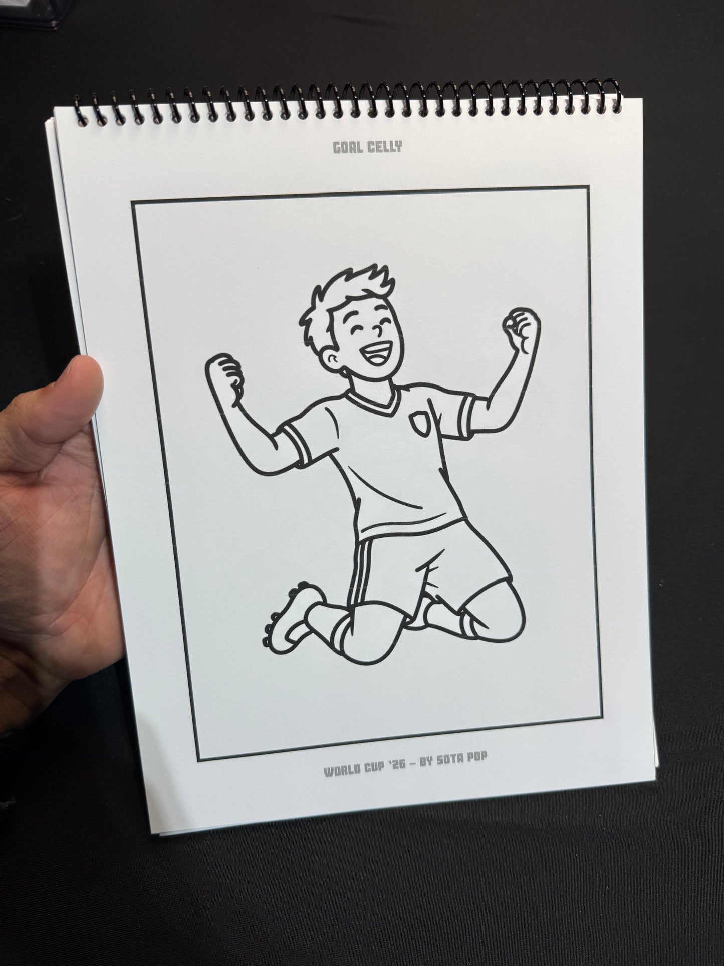 Soccer Prints - 15 Cardstock Coloring Pages
