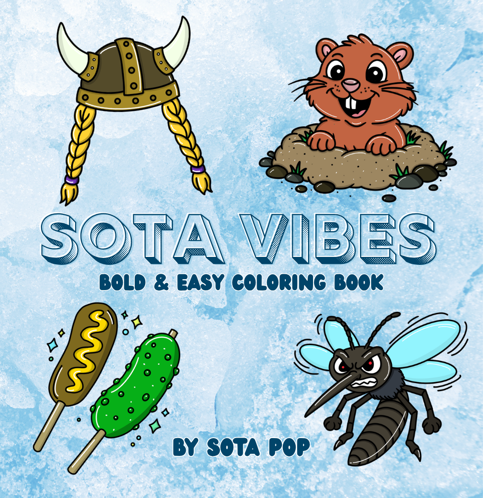 Sota Vibes: Bold and Easy Coloring Book